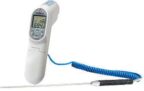 Thermometer, IR Gun, K Thermocouple Combo