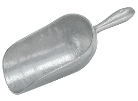 Scoop, Round Nose #1 scoop, aluminum