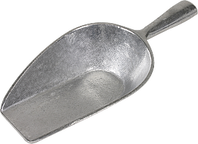 Scoop, Flat Nose, Aluminum