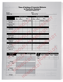 Data Sheets, Time of Set