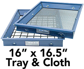 Screen Tray & Cloth, 16" x 16.5" (406 x 419mm)