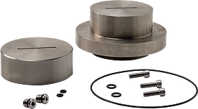 Permeability Cell Top Cap/Base Pedestal Set, Stainless Steel