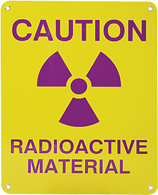 Sign, Caution Radioactive Material
