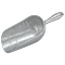Scoop, Round Nose #1 scoop, aluminum