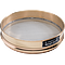 12" Dia., No. 4 (4.75mm)  Brass Frame Stainless Mesh, 2" (50mm) Inter. Height Frame Standard Sieve