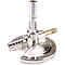 Adjustable Micro-Bunsen Burner with Threaded Needle Valve with adj. gas valve, LP(Cylinder) gas, 7/16"(11mm) Mixing Tube OD, 0.55 CFH, 1,342 BTU Output, 3-1/2" (89mm) Overall Height
