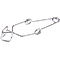 Test Tube (Stoddard w/ finger grips). Self-closing, rectagnular jaw, nickel-plated steel wire Jaw Construction. To 1" (25mm) Jaw Opening, 5" (127mm) Length