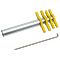 Cork Borer Sets with Handles, Plated Steel Set 7-10, (9/16", 5/8", 11/16", 3/4" OD)