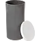 Moldes cilíndricos de plástico de un solo uso con tapa de plástico a presión, 2" x 4" (51 x 102 mm), caja de cartón de 84