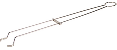 Nickel crucible tongs with groove - Total length/clamp 200/95 mm - Ø of  closed clamp 20 mm 