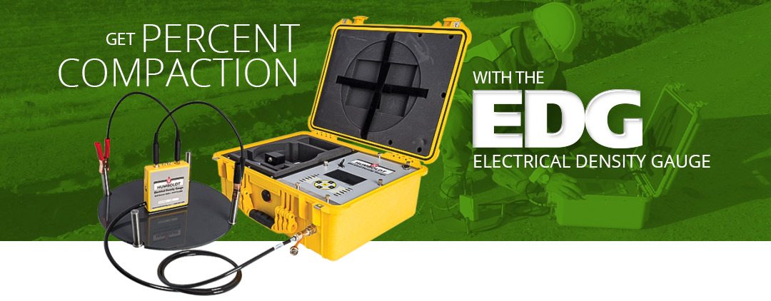 Get Precent Compaction with the EDG Electrical Density Gauge
